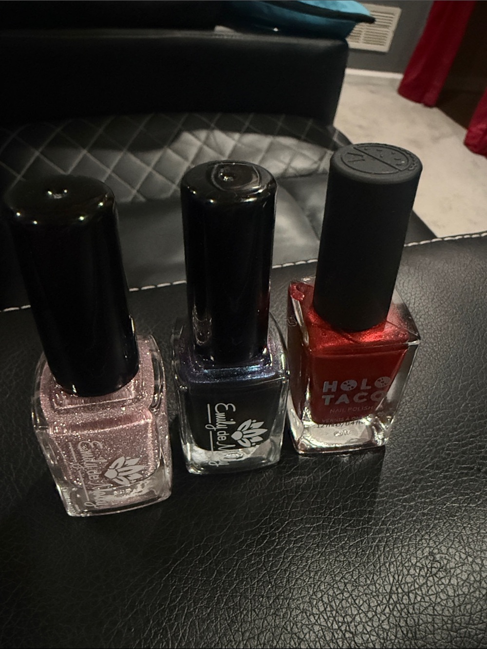 Red Nail Polish - Shimmery Red Finish